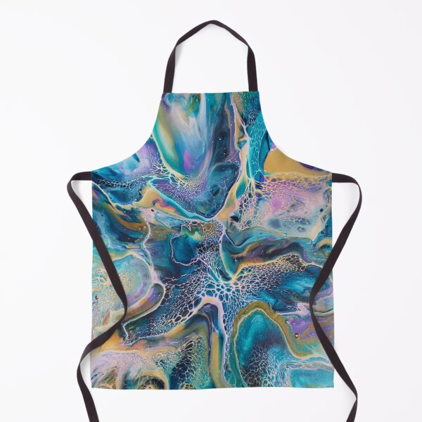 Item preview, Beautiful Flower Garden Inspired Abstract Fluid Art Acrylic Pour Painting designed and sold by CrystalCoast.