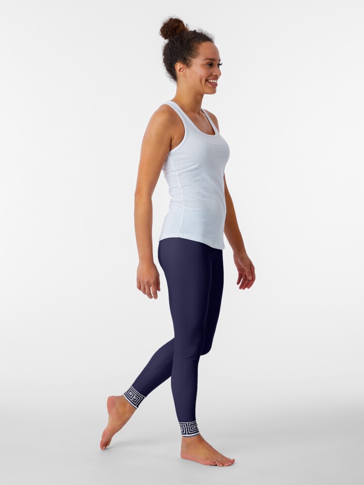 Alternate view of Ozymandias Blue Square Leggings