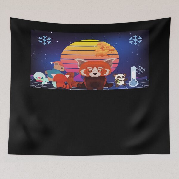 Item preview, Red Panda Winter Time designed and sold by OliDesigns.