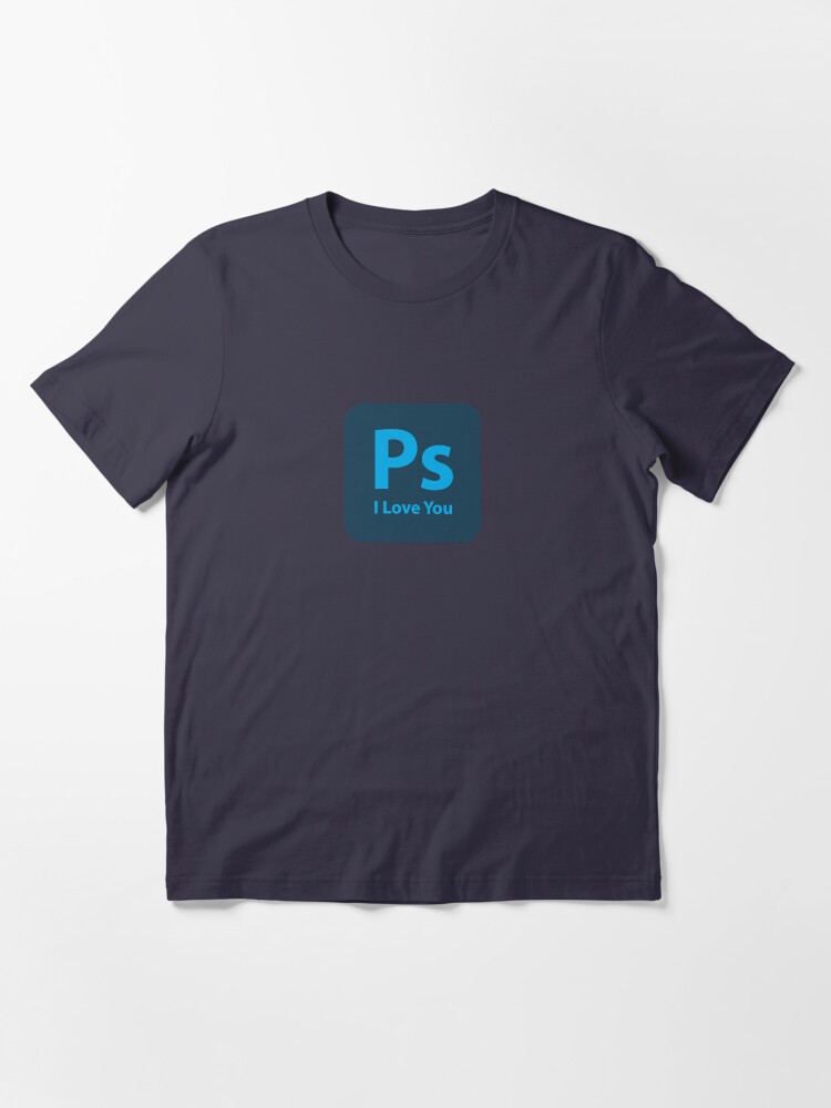 photoshop logo on shirt