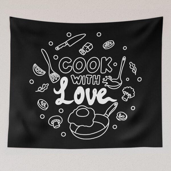 Item preview, Cook with Love Line Art designed and sold by Kimprut.