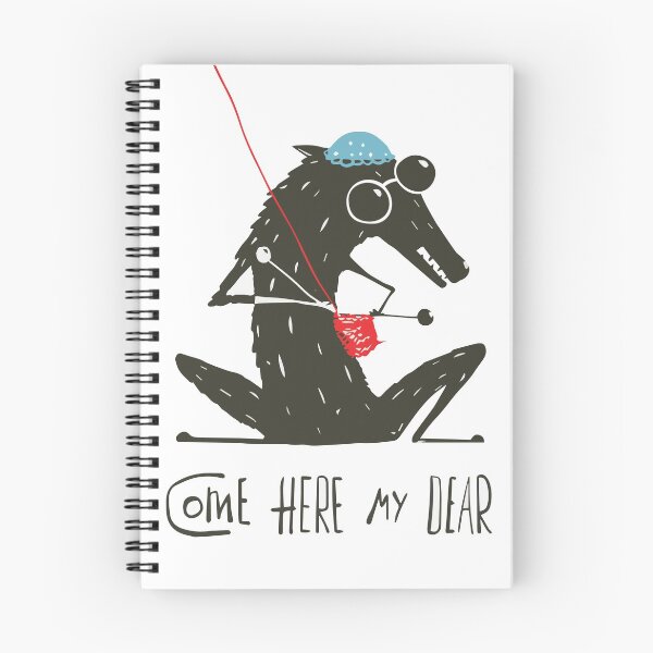Item preview, Wolf dressed as a grandmother knitting little red designed and sold by HichamMissiame.