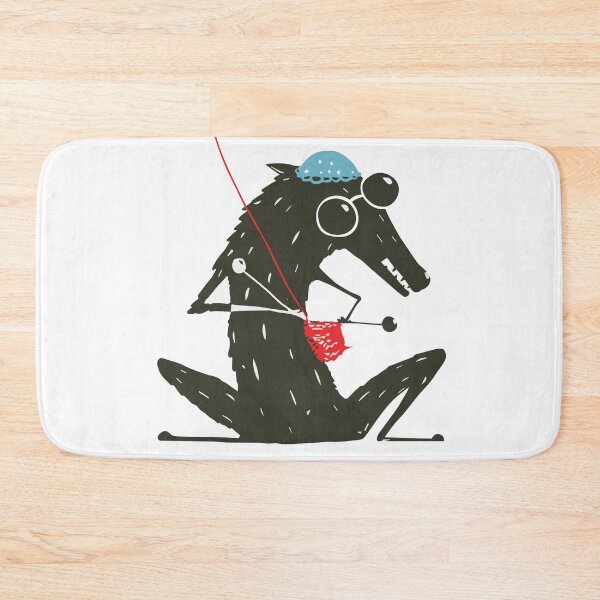 Item preview, Wolf dressed as a grandmother knitting little red designed and sold by HichamMissiame.