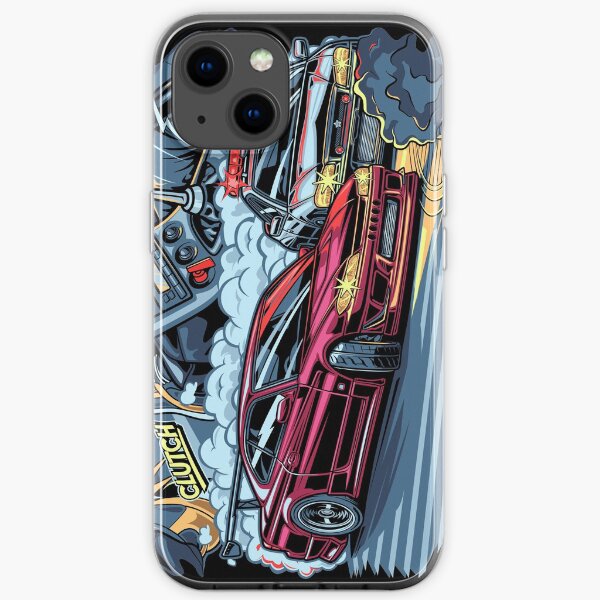 Police Skyline chasing Silvia s15 Japan iPhone Soft Case