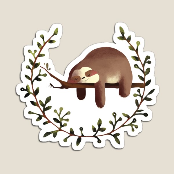 SLEEPING SLOTH Magnet