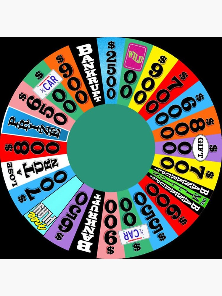 Wheel with prizes, $ amounts by gameshowfan2001