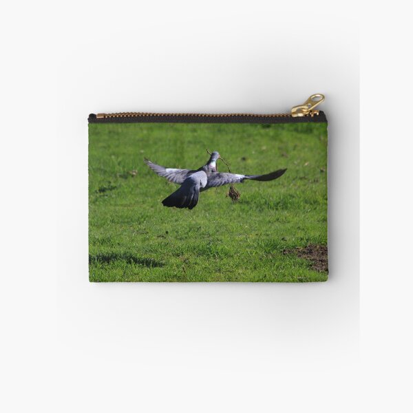 Item preview, Wood pigeon flying with twig designed and sold by turniptowers.