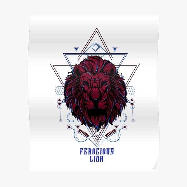 Lion Ferocious Posters for Sale | Redbubble Lion Ferocious Posters for Sale | Redbubble