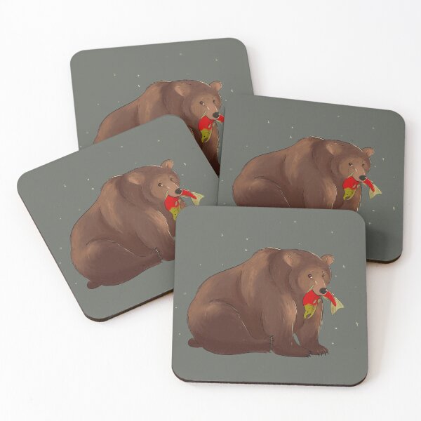 Item preview, Bear and Salmon designed and sold by InkAndSwords.