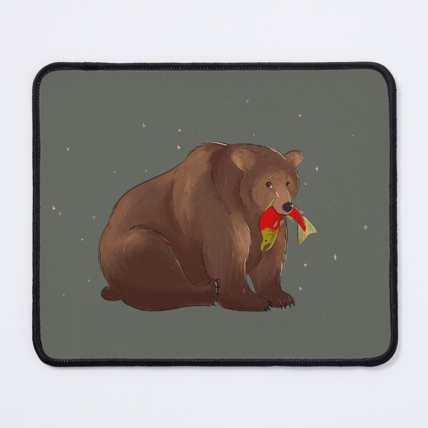 Item preview, Bear and Salmon designed and sold by InkAndSwords.