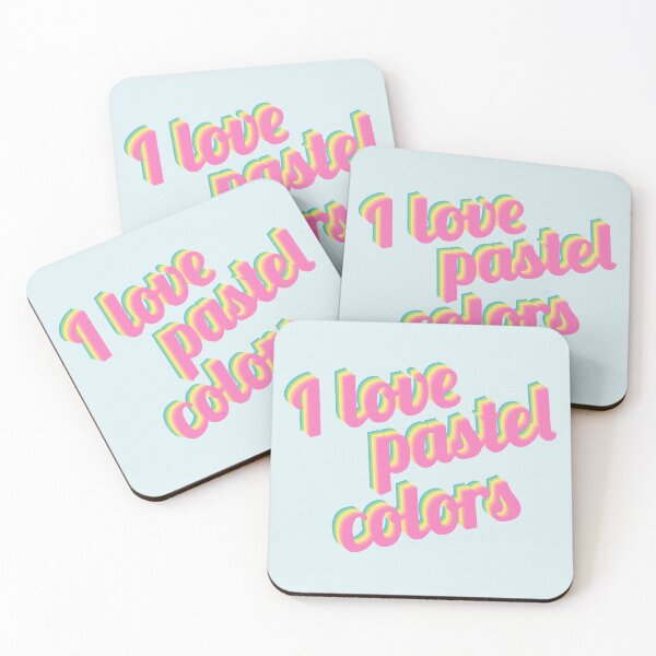 Item preview, I love pastel colors - Ich liebe Pastellfarben - quote designed and sold by greatnorris.