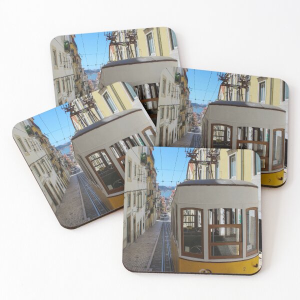 Item preview, Yellow vintage tram on the street in Lisbon designed and sold by Mahirov Shop.