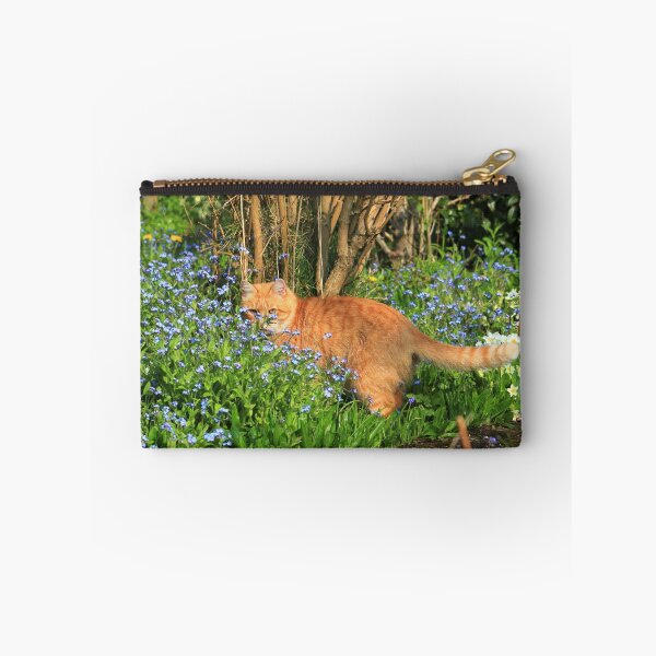 Item preview, Ginger cat hunting in garden designed and sold by turniptowers.