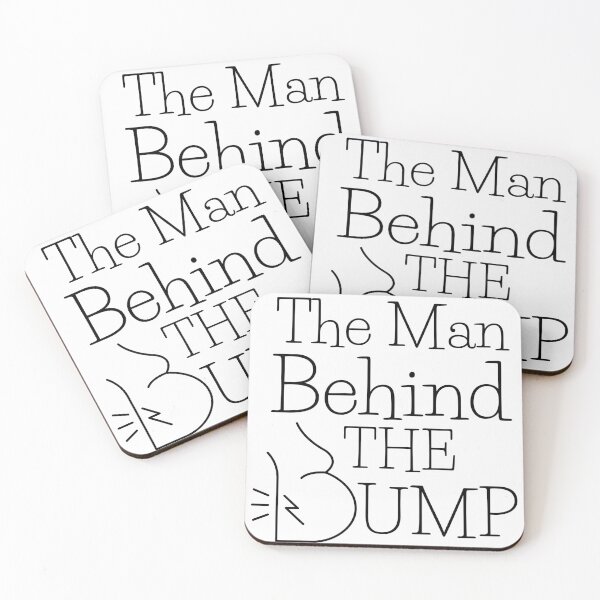 Item preview, The man behind the bump, funny new dad gift designed and sold by Auntieck.