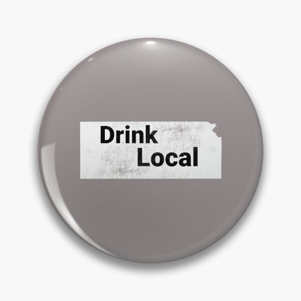 Item preview, Distressed Kansas Drink Local Design designed and sold by Angela Mello.