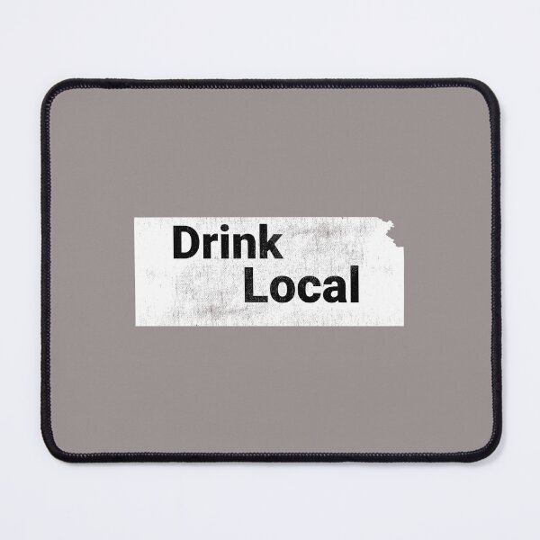 Item preview, Distressed Kansas Drink Local Design designed and sold by Angela Mello.