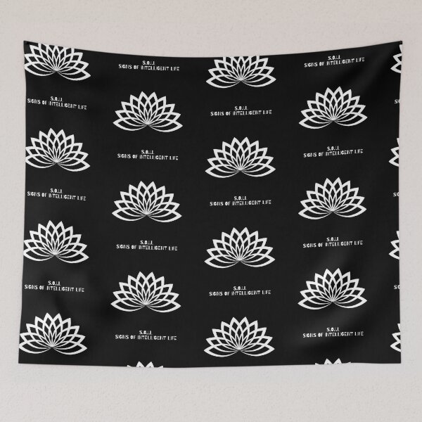 Item preview, Copy of S.O.I.L Signs: Lotus White on Black designed and sold by TheSignsofSOIL.