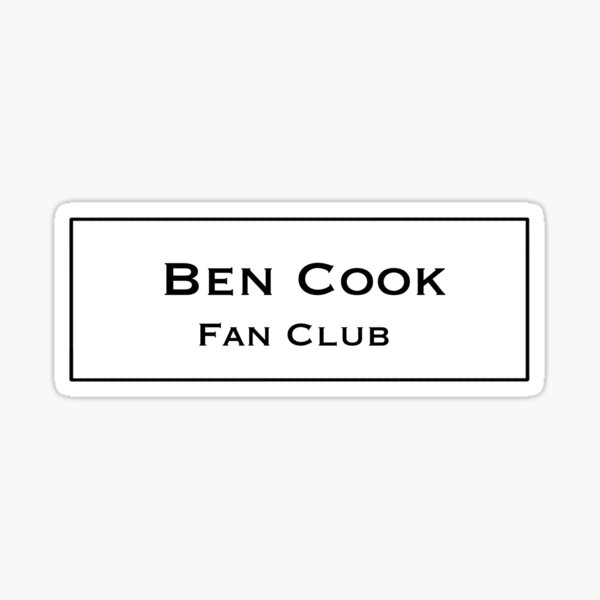 Item preview, Ben Cook Fan Club designed and sold by Film-and-Fancy.