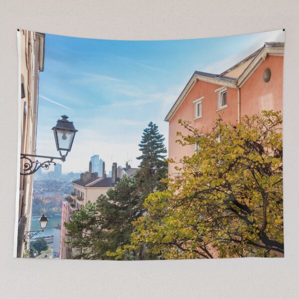 Item preview, Sunny Morning Hillside in Lyon, France designed and sold by SafariByMarisa.