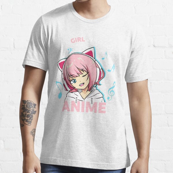 Mujer Just A Girl Who Loves Anime And Ramen Women Girls Gift Camiseta Cuello V
