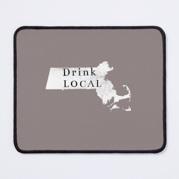Item preview, Distressed Massachusetts Drink Local Design designed and sold by Angela Mello.