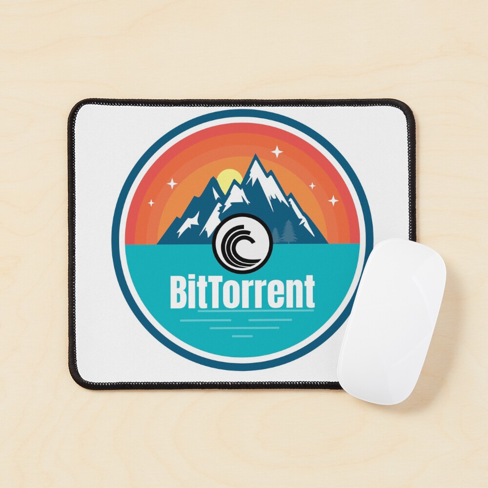 BTT BitTorrent Permission Mountain Badge Sunset Lake Crypto Cryptocurrency