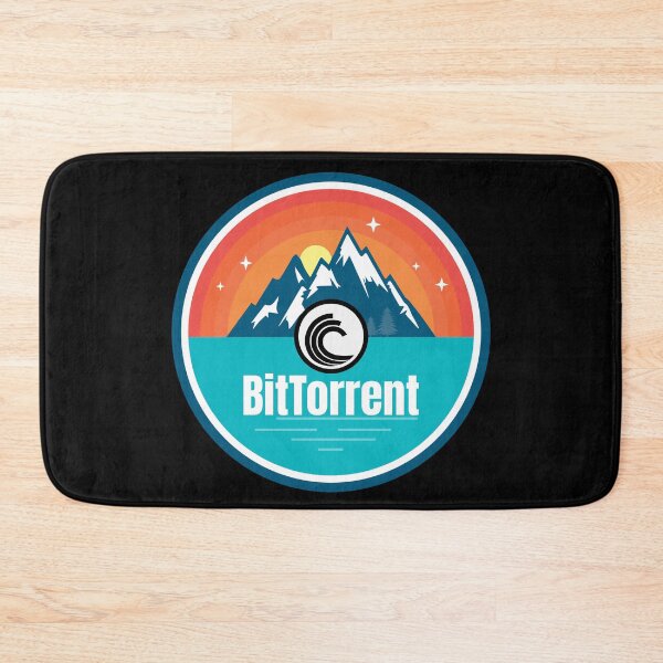 Item preview, BTT BitTorrent Permission Mountain Badge Sunset Lake Crypto Cryptocurrency designed and sold by Bitcoin-Fashion.