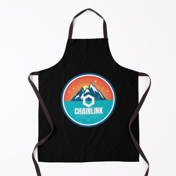 Item preview, Chainlink LINK Permission Mountain Badge Sunset Lake Crypto Cryptocurrency designed and sold by Bitcoin-Fashion.