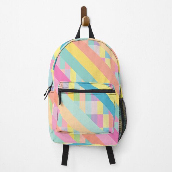 Item preview, Sloped stripes pastel pattern - pastel rectangles designed and sold by greatnorris.