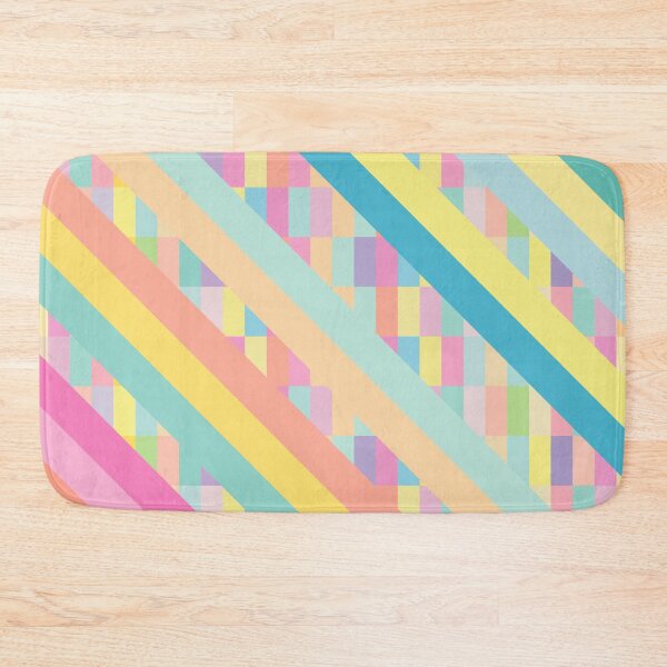 Item preview, Sloped stripes pastel pattern - pastel rectangles designed and sold by greatnorris.