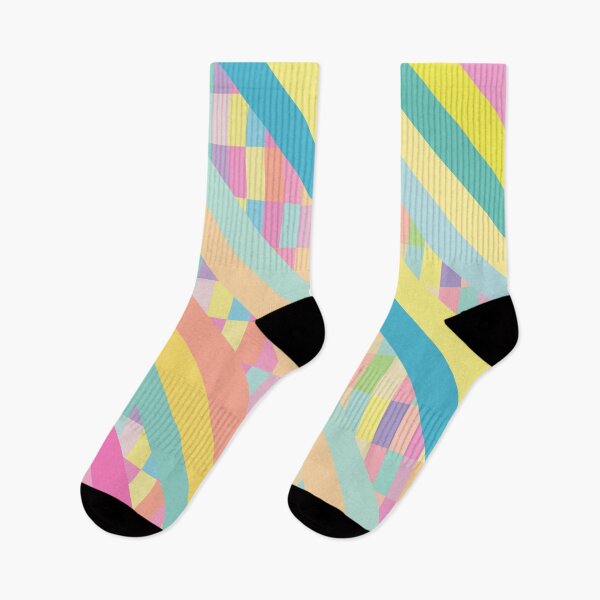 Item preview, Sloped stripes pastel pattern - pastel rectangles designed and sold by greatnorris.