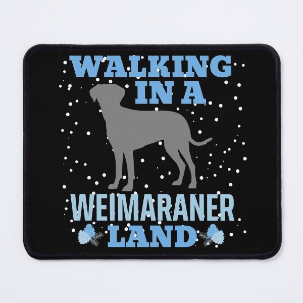 Item preview, Walking in a Weimaraner Land, Walking in a Winter Wonderland Dog Pun designed and sold by ACC .