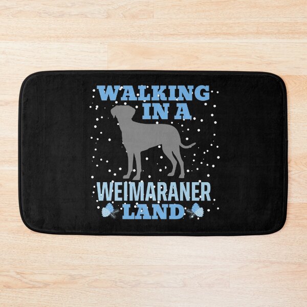 Item preview, Walking in a Weimaraner Land, Walking in a Winter Wonderland Dog Pun designed and sold by ACC .
