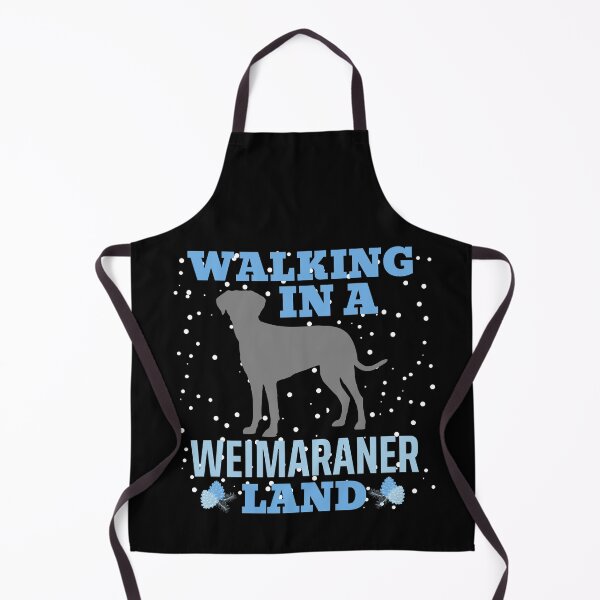 Item preview, Walking in a Weimaraner Land, Walking in a Winter Wonderland Dog Pun designed and sold by ACC .