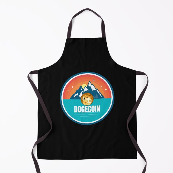 Item preview, Dogecoin DOGE Mountain Badge Sunset Lake Crypto Cryptocurrency designed and sold by Bitcoin-Fashion.