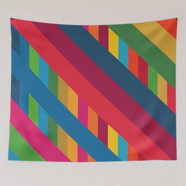 Item preview, colorful sloped pattern - sloped stripes - vertical stripes designed and sold by greatnorris.