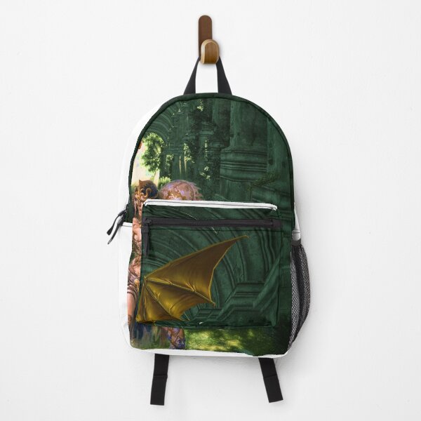 Item preview, Warrior and dragon in the fantasy forest designed and sold by brendanre.