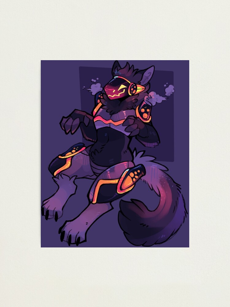 Protogen in a Box - Purple - Protogen - Posters and Art Prints