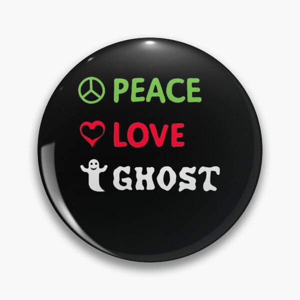 Item preview, Peace Love | Funny Halloween Ghost designed and sold by ghazalish.