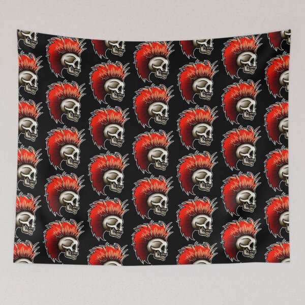 Item preview, Punk Skull (Red Version)  designed and sold by JanGrackle.