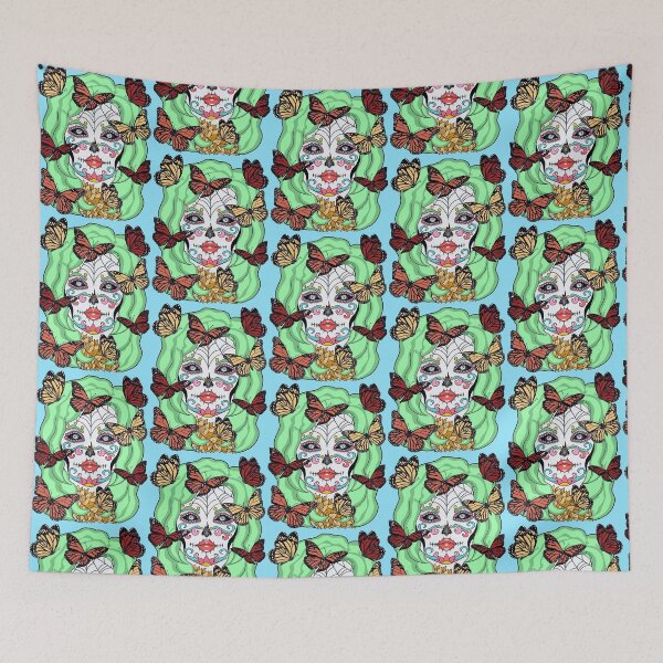 Item preview, Character Butterfly Sugar Skull  designed and sold by missmann.
