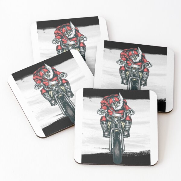 Item preview, Santa Claus humor rebel on a motorcycle designed and sold by MrCreativeArts.