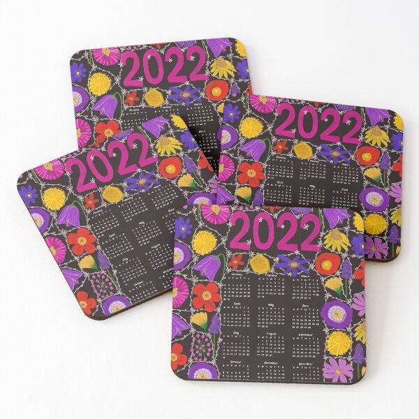 Item preview, Calendar 2022 daisy chain entwined wildflowers designed and sold by Kimmygowland.