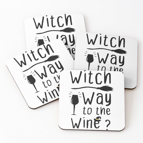 Item preview, Witch Way To The Wine Halloween Wine Lover Drinking Alcohol designed and sold by BestComicss.