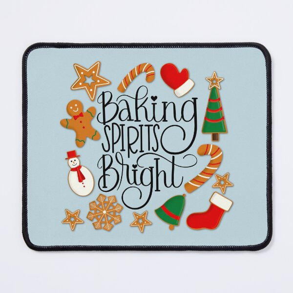 Item preview, Baking Spirits Bright Gingerbread Christmas Cookies (Blue) designed and sold by Gsallicat.