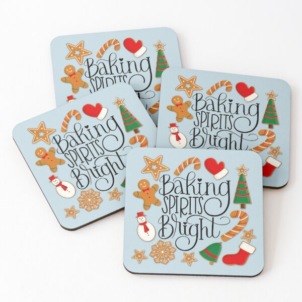 Item preview, Baking Spirits Bright Gingerbread Christmas Cookies (Blue) designed and sold by Gsallicat.