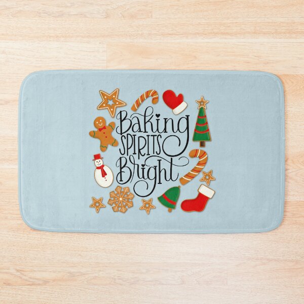 Item preview, Baking Spirits Bright Gingerbread Christmas Cookies (Blue) designed and sold by Gsallicat.