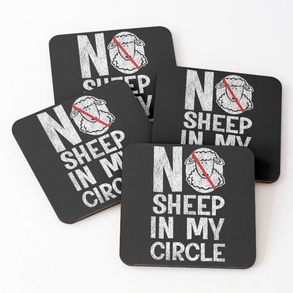 Item preview, No Sheep In My Circle - Sarcastic Conservative Political Humor designed and sold by ittybittyowl.