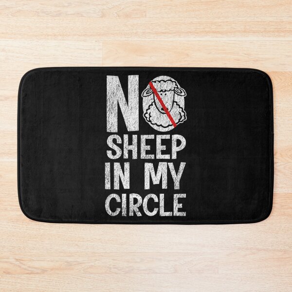 Item preview, No Sheep In My Circle - Sarcastic Conservative Political Humor designed and sold by ittybittyowl.