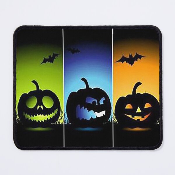 Item preview, Spooky Jack o Lanterns, Halloween, Pumpkins, Rainbow Jack o Lanterns, Scary, Bats, Witches, Trick or Treat, Halloween Pride, designed and sold by Nostrathomas66.